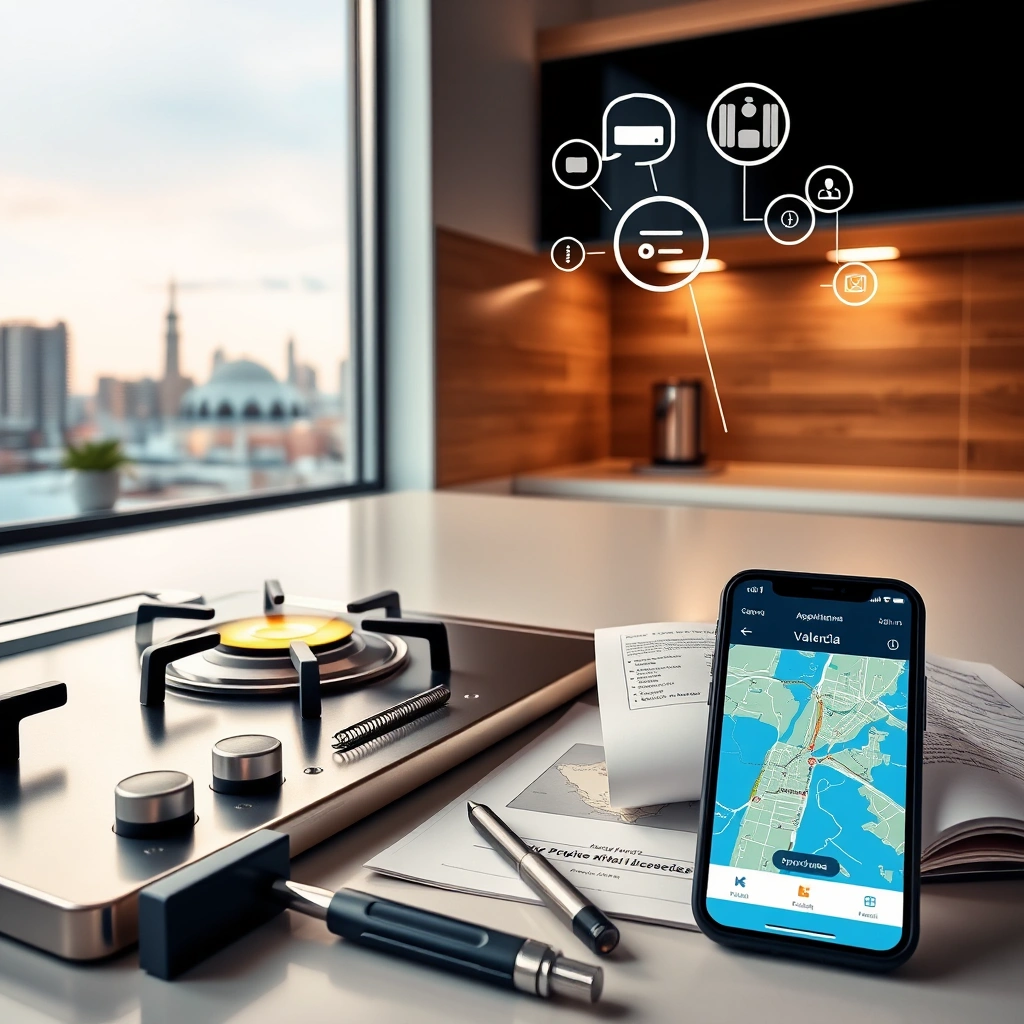 Professional image related to Dónde puedo solicitar una cita para reparar mi cocina de gas en Valencia with high-quality visual elements