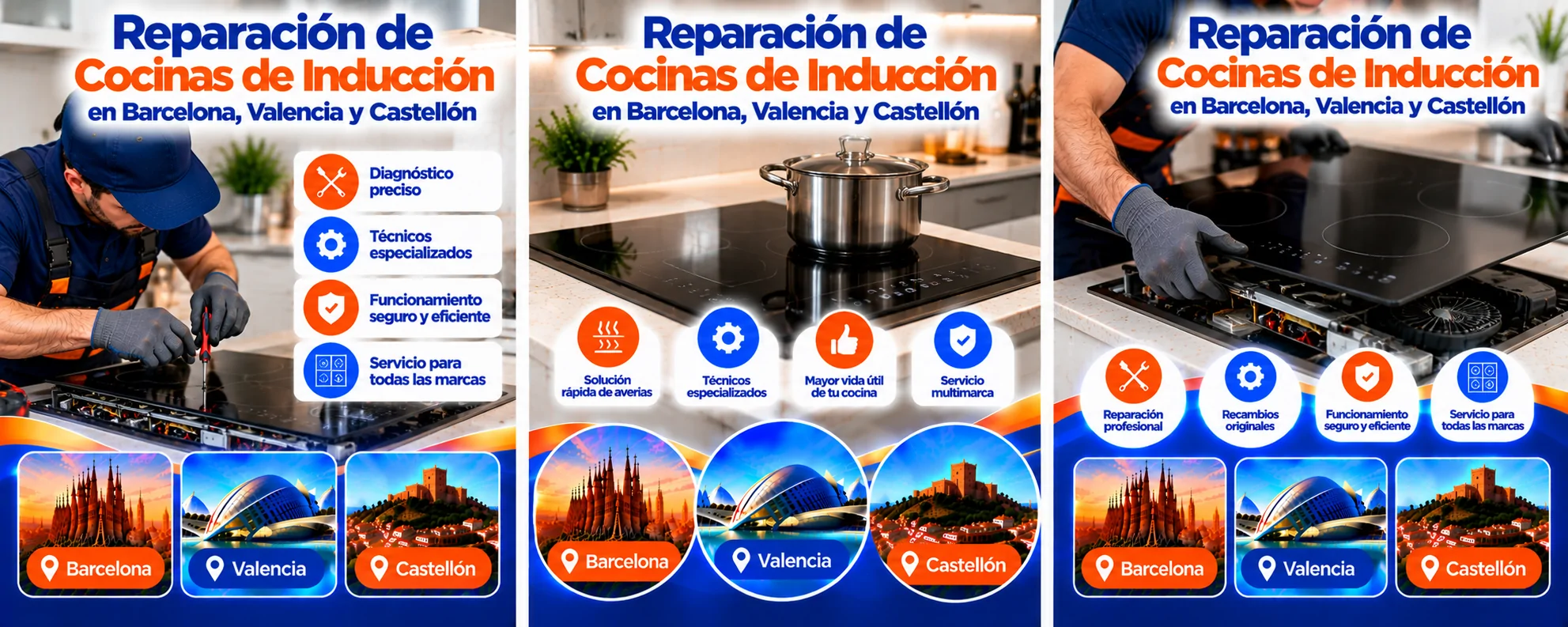 Reparación de Cocinas de Inducción en Barcelona, Valencia y Castellón Reparacion de Cocinas de Induccion 1 - Reparación de Cocinas de Inducción en Barcelona, Valencia y Castellón
